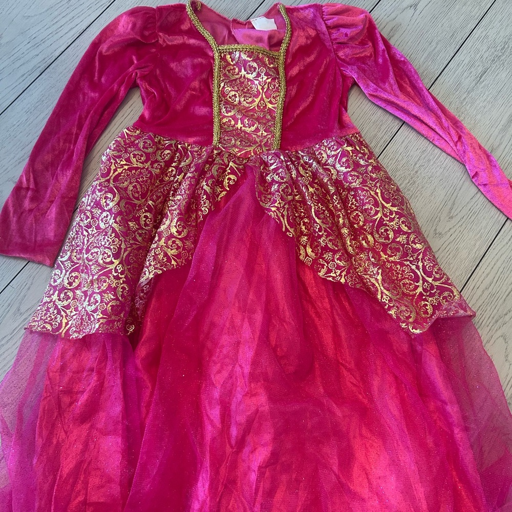Pink and Gold Kids Princess Costume